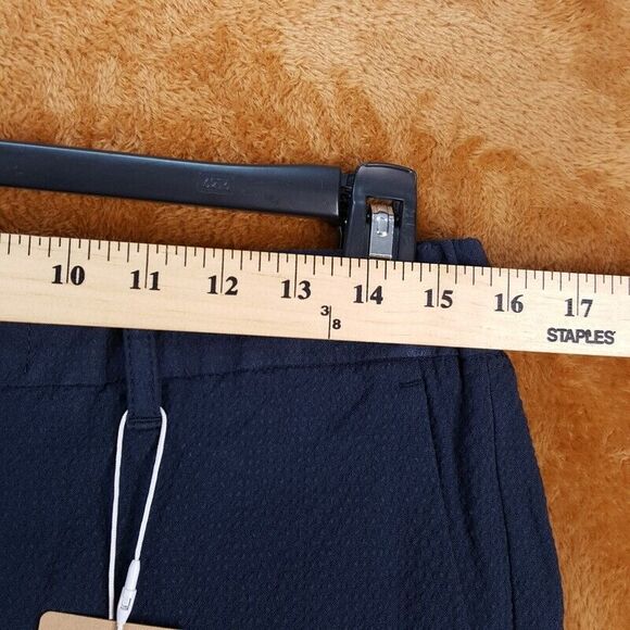 NN07 Mens Shorts Size 30 Navy Seersucker Stretch Waist 10" THEODORE $190 - Picture 8 of 11